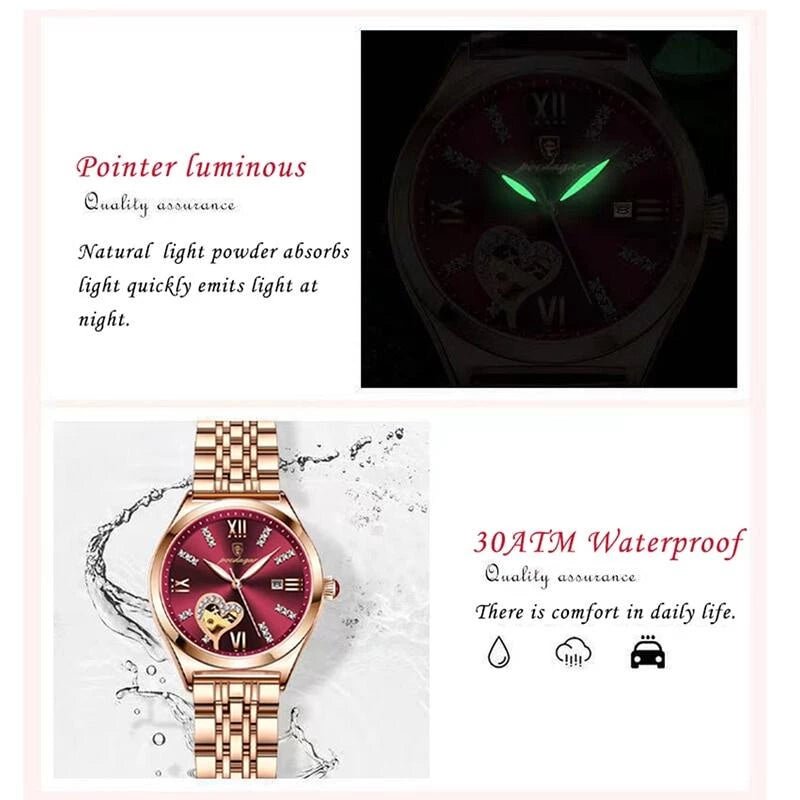 Relógio Feminino Luxuries POSHI | À Prova D'água - Luna Fashion Style -