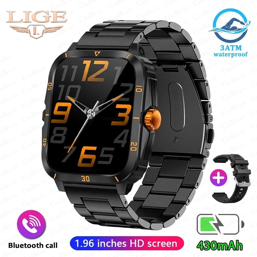 Relogio inteligente LIGE Full Touch HD | à prova d'água - Luna Fashion Style -