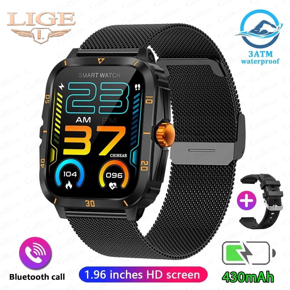 Relogio inteligente LIGE Full Touch HD | à prova d'água - Luna Fashion Style -