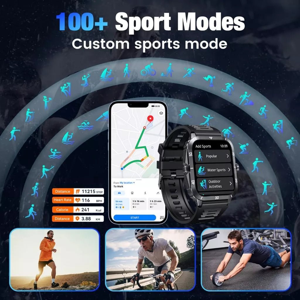 Relogio inteligente LIGE Full Touch HD | à prova d'água - Luna Fashion Style -