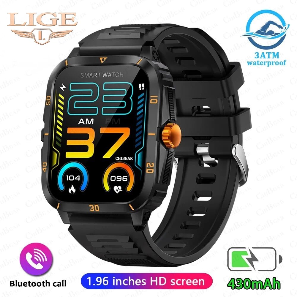 Relogio inteligente LIGE Full Touch HD | à prova d'água - Luna Fashion Style -