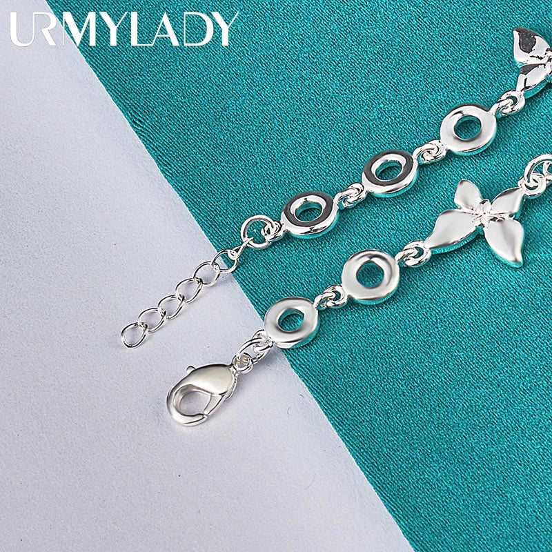 Pulseira ButterflyCharm - Prata 925 com Borboletas Delicadas