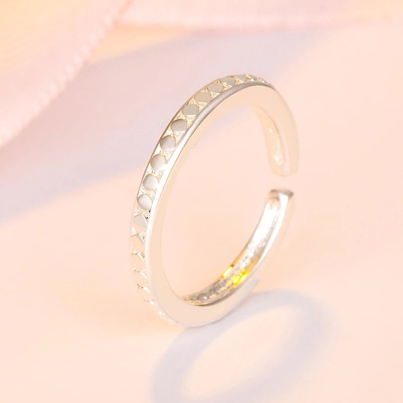 Anillo delicado - Plata S925 ajustable y minimalista