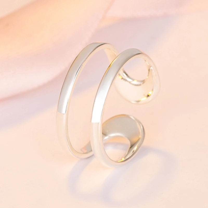 Anillo delicado - Plata S925 ajustable y minimalista