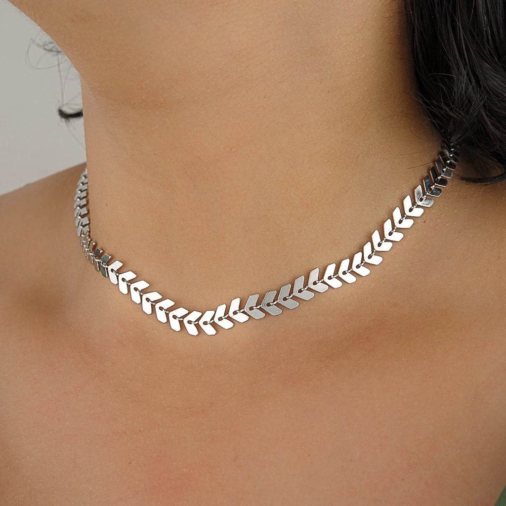 Choker Elegance - Colar Feminino Folheado a Prata 925