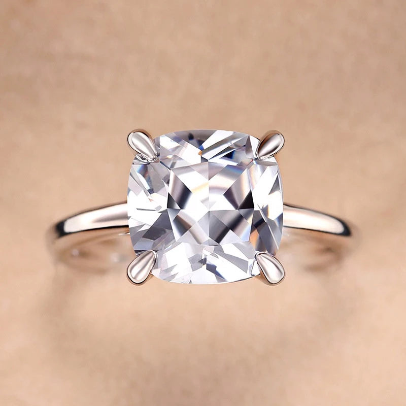 Anel GeoZircon - Prata 925 com Zircônia Geométrica