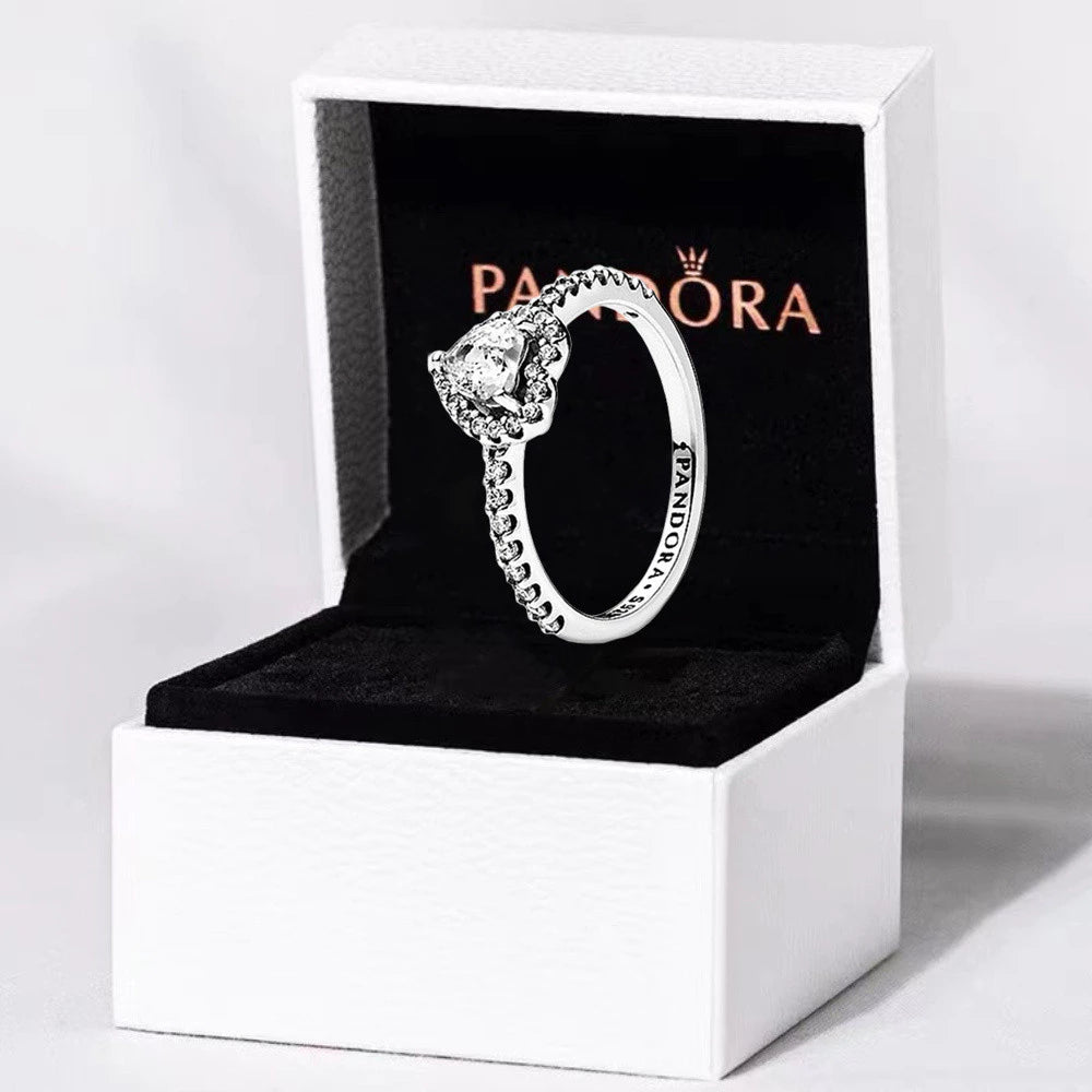 Anillo LoveShine - Plata 925 con corazón y circonita brillante