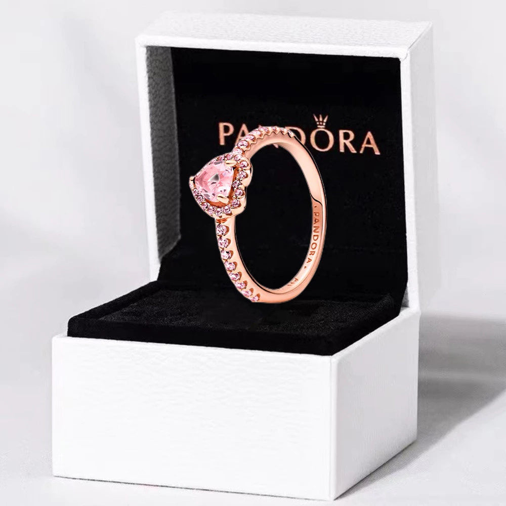 Anillo LoveShine - Plata 925 con corazón y circonita brillante