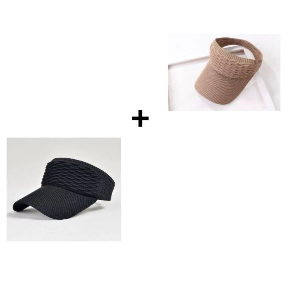Chapéu Elegance | Kit 2 Bonés Femininos de Aba Longa e Respirável