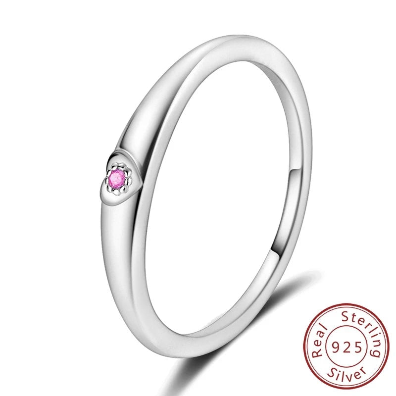 Anillo Arcoíris Elegancia - Plata 925 con Circonita en Forma de Gota de Agua
