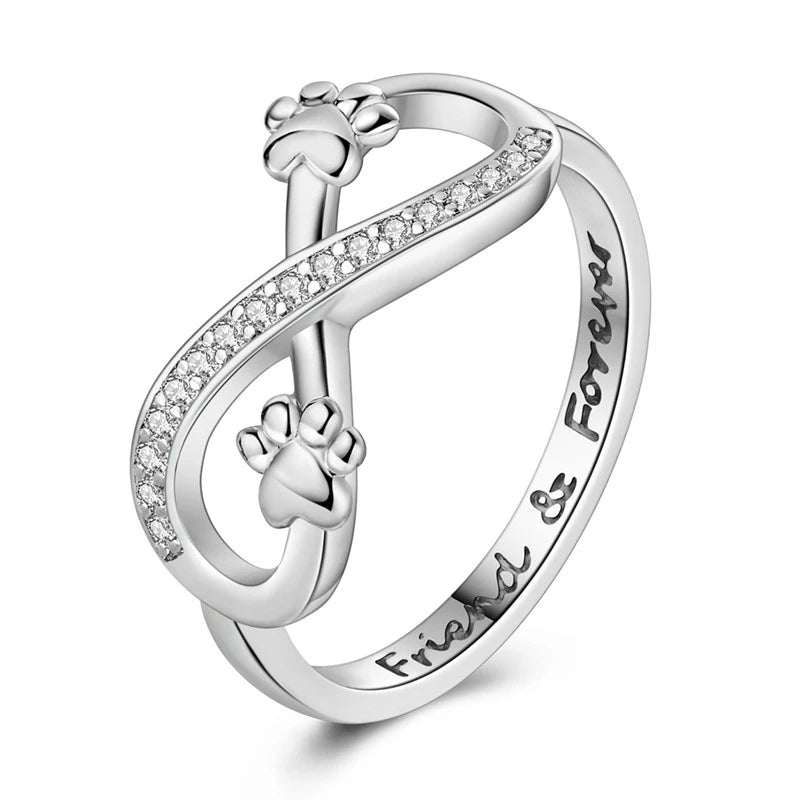 Anillo Arcoíris Elegancia - Plata 925 con Circonita en Forma de Gota de Agua