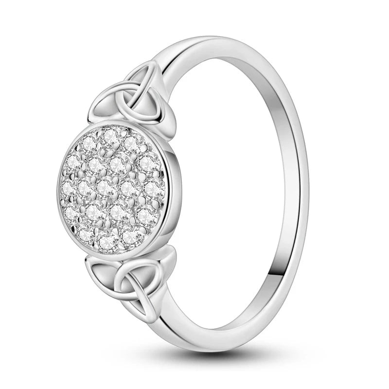 Anillo Arcoíris Elegancia - Plata 925 con Circonita en Forma de Gota de Agua
