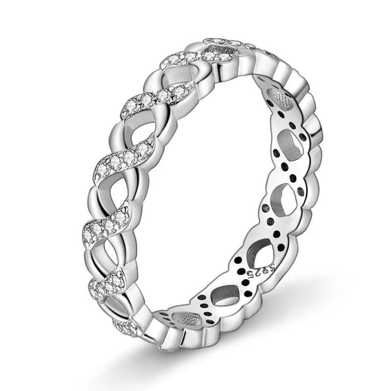Anillo Arcoíris Elegancia - Plata 925 con Circonita en Forma de Gota de Agua
