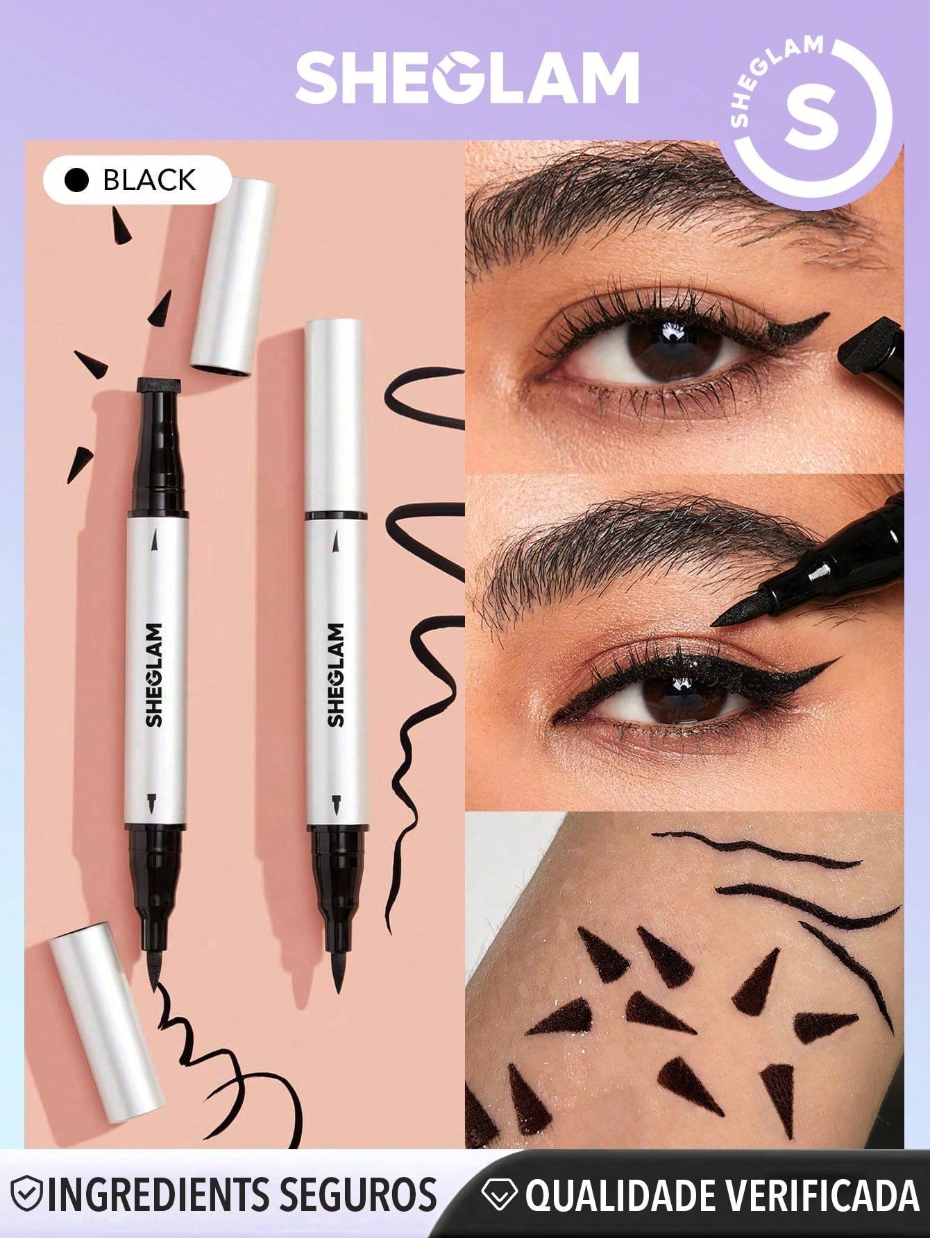 SHEGLAM Duo De Delineador | À Prova D'água - Luna Fashion Style -