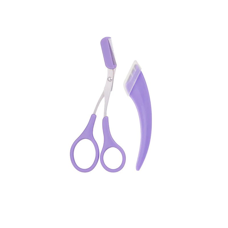 Tesoura de Corte de Sobrancelhas 2pcs com Aparador - Luna Fashion Style -