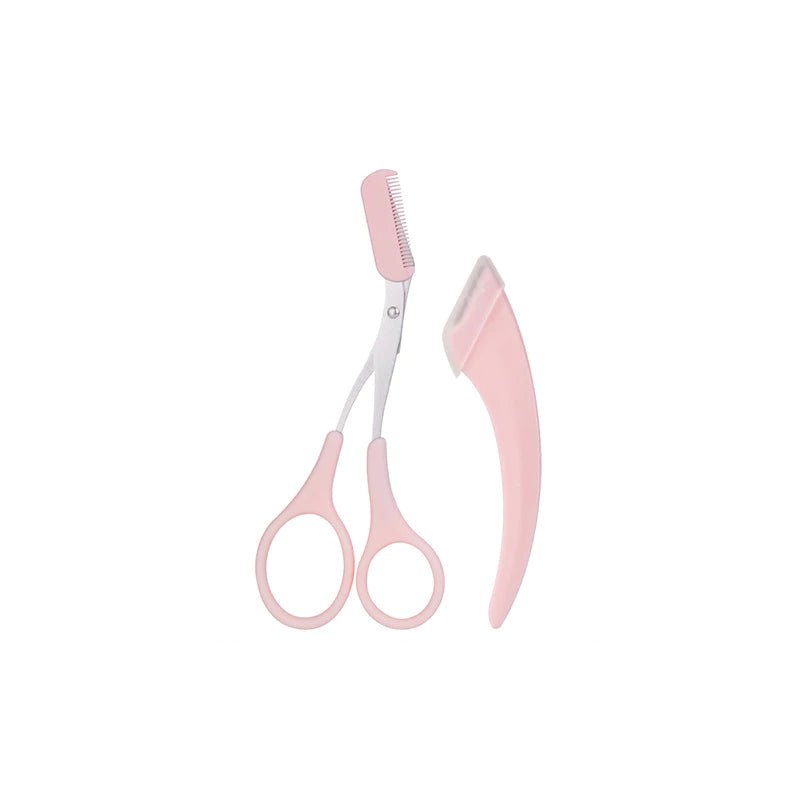 Tesoura de Corte de Sobrancelhas 2pcs com Aparador - Luna Fashion Style -