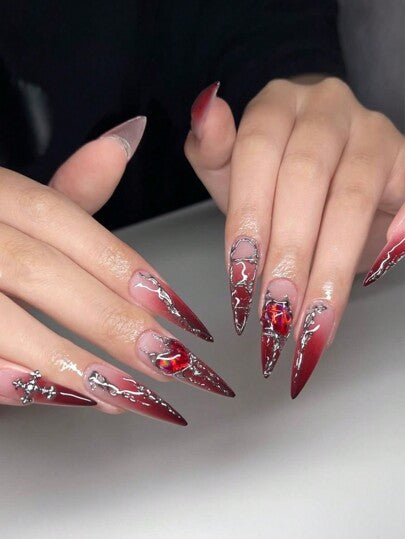 Unhas Postiças Stiletto | 24 u - Luna Fashion Style -