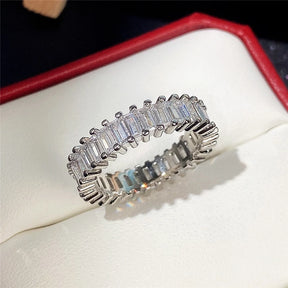 Anillo GeoZircon - Plata 925 con circonita geométrica