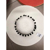 Sombrero casual o de playa con hermoso detalle de bufanda de voile / sombrero liso Sombrero de playa personalizable 