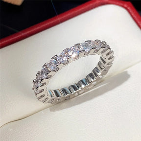 Anillo GeoZircon - Plata 925 con circonita geométrica