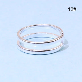 Anel Feminino Ajustável De Prata Pura 925 Legítima Original Vários Modelos Moda Feminina 8