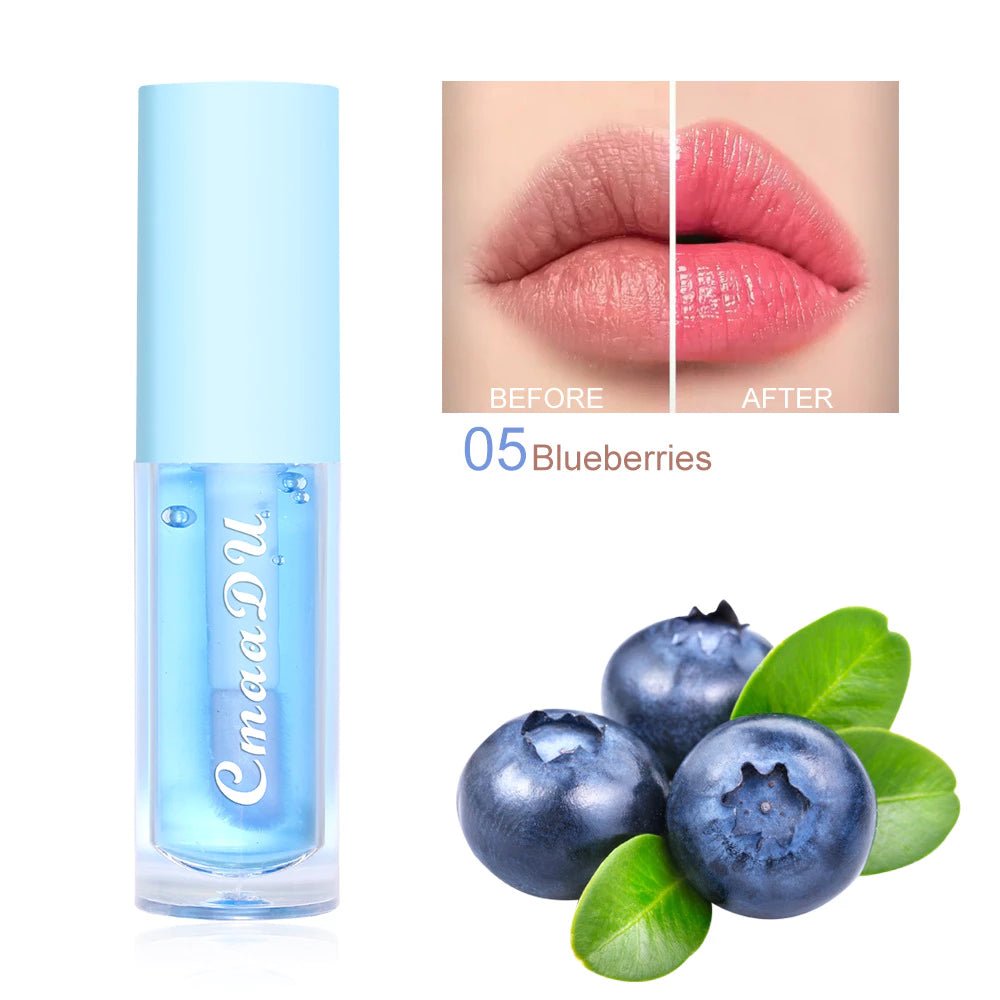 6 Cores Hidratante Labial com Sabor de Frutas e Mudança de Cor - Luna Fashion Style - 