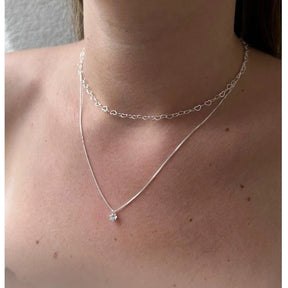 Kit Gargantilla + Cadena Light Point - Plata 925 para Mujer
