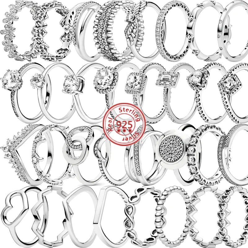QueenShine™ - Anillo de plata 925 con circonita brillante