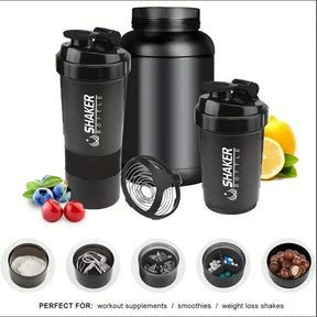 PowerShake™ - Botella mezcladora con compartimento para suplementos