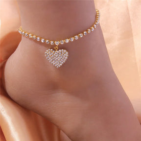 GlamAnklet™ - Tobillera de lujo con diamantes de imitación