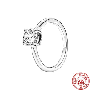 QueenShine™ - Anillo de plata 925 con circonita brillante
