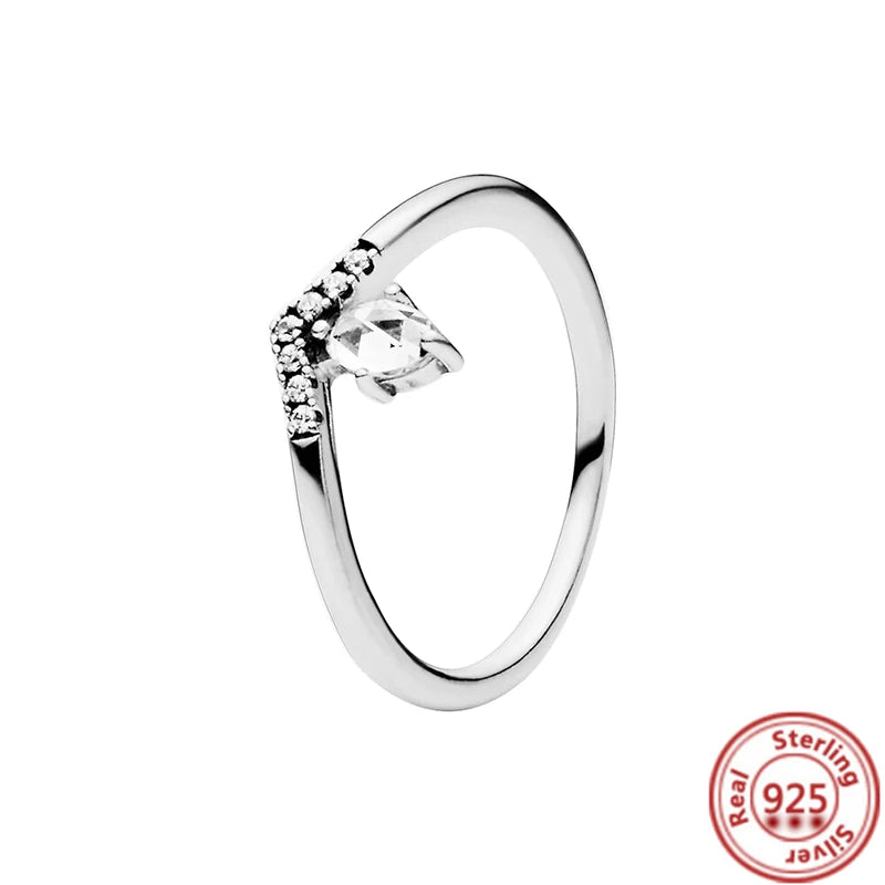 QueenShine™ - Anillo de plata 925 con circonita brillante