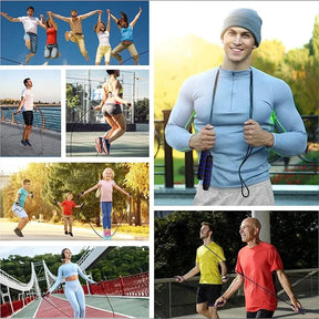 SpeedJump™ - Cuerda de saltar profesional con rodamientos