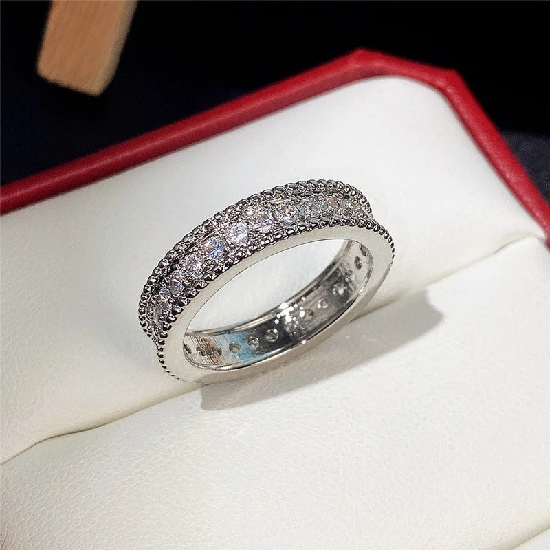 Anillo GeoZircon - Plata 925 con circonita geométrica