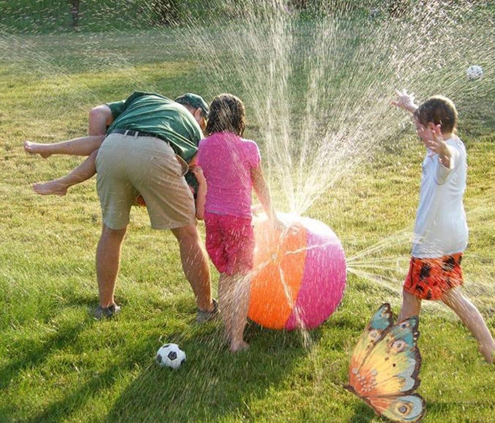 Bola Com Esguicho Para Piscina/Pátio | Ultra Diversão - Luna Fashion Style - bola com esguicho