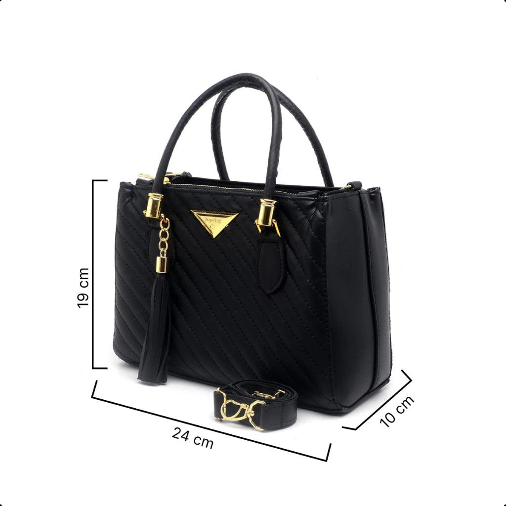 Bolsa Feminina Média | Shopbag Bordada - Luna Fashion Style - 