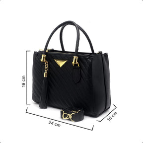 Bolsa Feminina Média | Shopbag Bordada - Luna Fashion Style - 