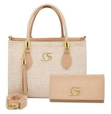 Bolsa Feminina Média tecido + Carteira Gaby Show - Luna Fashion Style - 