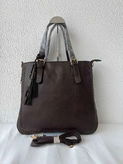 Bolsa Grande Feminina com Fundo Expansível - Luna Fashion Style - 