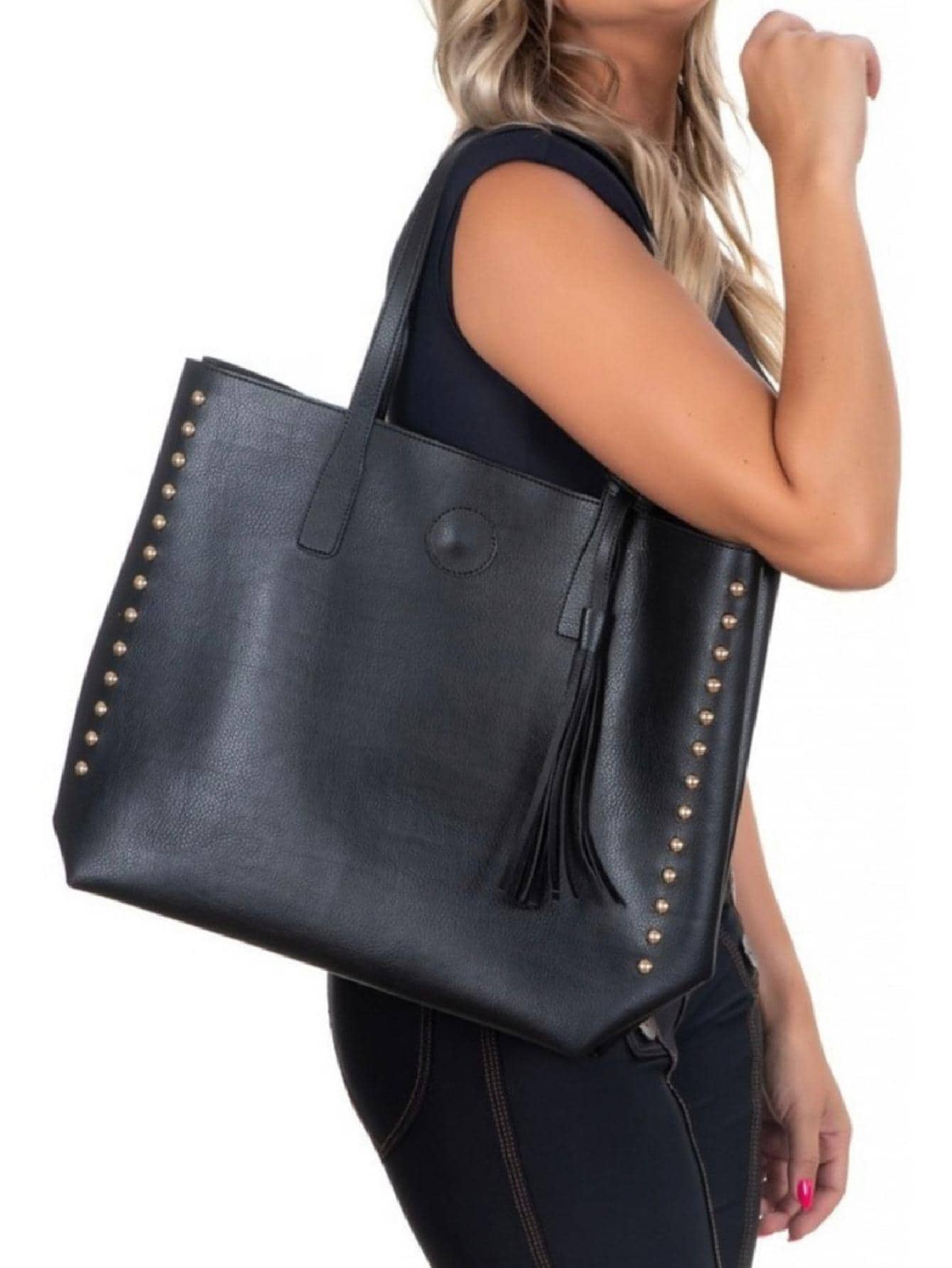 Bolsas Femininas Grande Preta - Luna Fashion Style - 