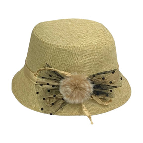 Chapéu Clochê Feminino Retrô de Verão com Forro | Estilo Elegante, Leve e Confortável