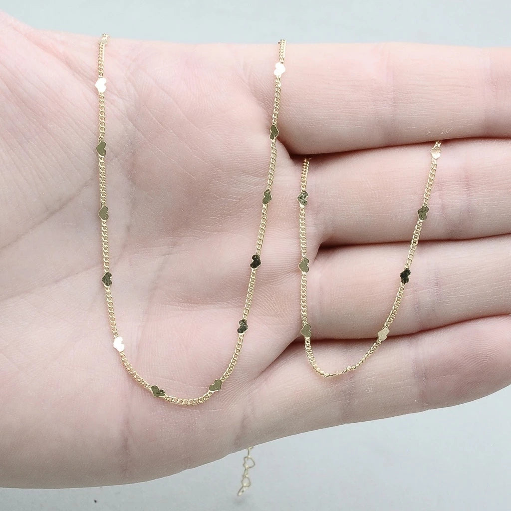 Kit Elegance - Colar e Pulseira Coração Folheados a Ouro 18K e Prata 925