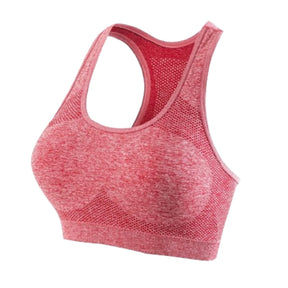 Top con espalda cruzada sin costuras | Con taza extraíble