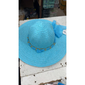Sombrero casual o de playa con hermoso detalle de bufanda de voile / sombrero liso Sombrero de playa personalizable 