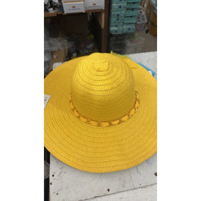 Sombrero casual o de playa con hermoso detalle de bufanda de voile / sombrero liso Sombrero de playa personalizable 