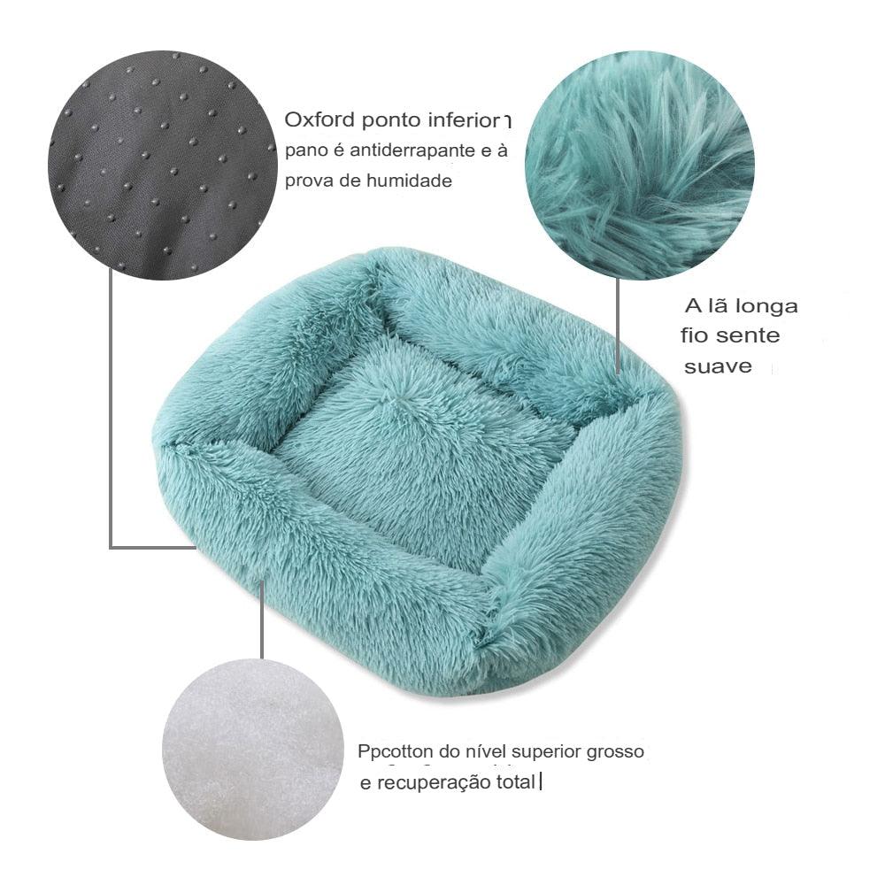 Cama para Cachorros e Gatos - Plush Square - Luna Fashion Style - Camas