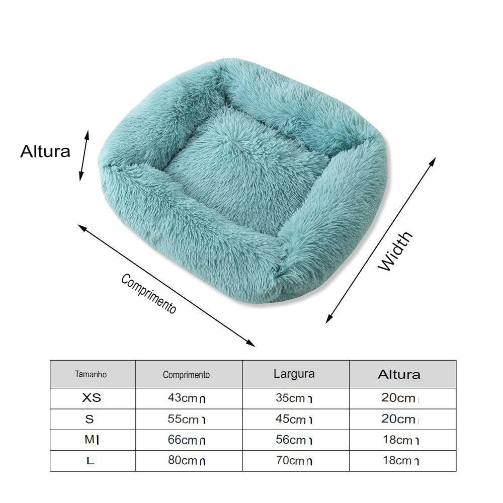 Cama para Cachorros e Gatos - Plush Square - Luna Fashion Style - Camas