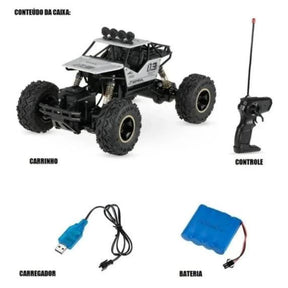 Carrinho Controle Remoto 4x4 Monster Truck Rock Crawler - Luna Fashion Style - 