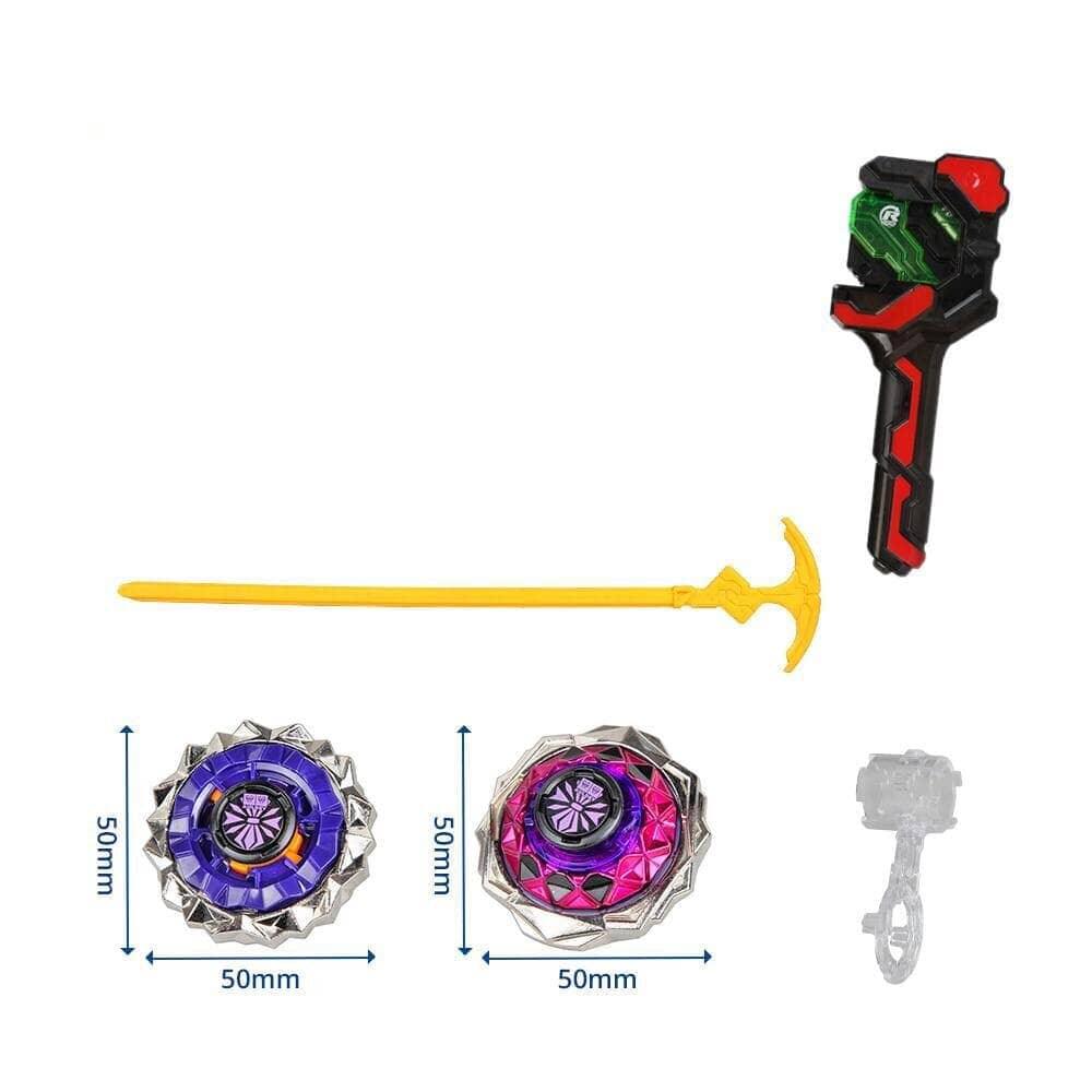 Conjunto Beyblade Com Lançador de Alta Qualidade - Luna Fashion Style - beyblade conjunto