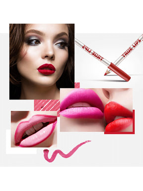 Conjunto de 12 Lápis de Contorno Labial Mate - Luna Fashion Style - 